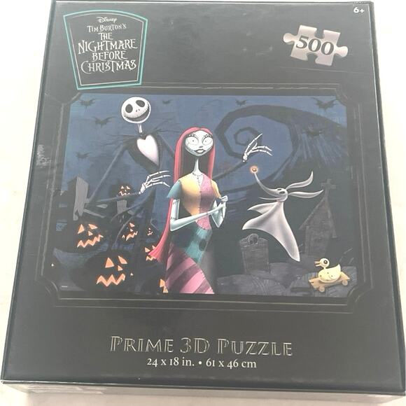 New - Disney’s Tim Burton’s Nightmare Before Christmas 500 piece Prime 3D puzzle - Picture 2 of 3